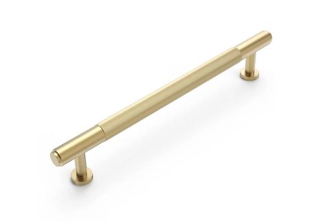 Soho - 195mm Brushed Brass Handle (Premium Solid Brass Construction)