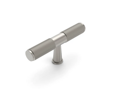 Nord - 80mm Brushed Nickel Handle (Premium Solid Brass Construction)