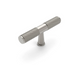 Nord - 80mm Brushed Nickel Handle (Premium Solid Brass Construction)