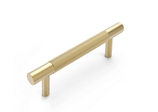 Nord - 130mm Brushed Brass Handle (Premium Solid Brass Construction)
