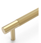 Nord - 130mm Brushed Brass Handle (Premium Solid Brass Construction)