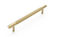 Nord - 200mm Brushed Brass Handle (Premium Solid Brass Construction)