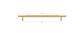Nord - 280mm Brushed Brass Handle (Premium Solid Brass Construction)