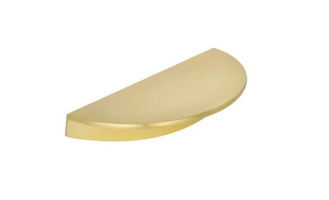 Dune - 80mm Brushed Brass Handle (Premium Solid Brass Construction)