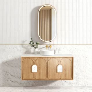 Laguna Mark II 1200mm Woodland Oak Wall Hung Vanity