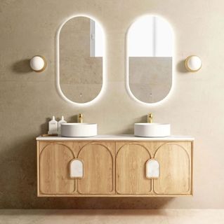 Laguna Mark II 1500mm Woodland Oak Wall Hung Vanity