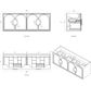 Laguna Mark II 1500mm Woodland Oak Wall Hung Vanity