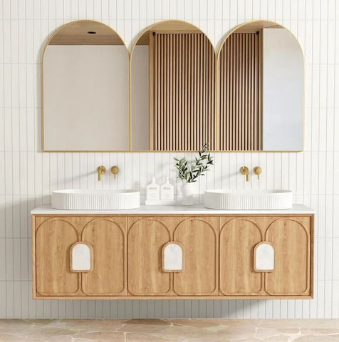 Laguna Mark II 1800mm Woodland Oak Wall Hung Vanity