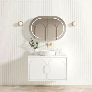 Laguna Mark II 900mm Matte White Wall Hung Vanity