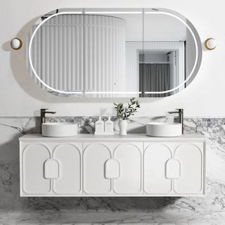 Laguna Mark II 1800mm Matte White Wall Hung Vanity