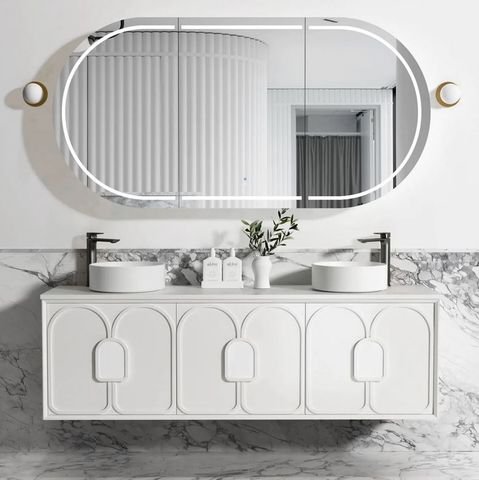 Laguna Mark II 1800mm Matte White Wall Hung Vanity