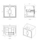 Laguna Mark II 600mm Black Oak Wall Hung Vanity