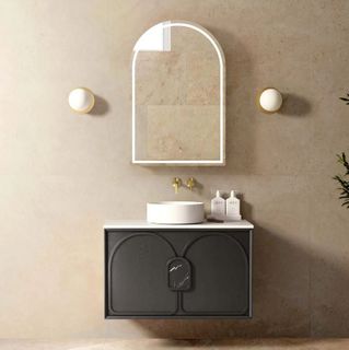 Laguna Mark II 900mm Black Oak Wall Hung Vanity
