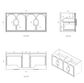 Laguna Mark II 1200mm Black Oak Wall Hung Vanity