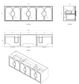 Laguna Mark II 1800mm Black Oak Wall Hung Vanity