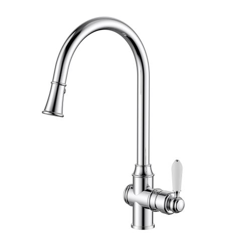 Bordeaux Chrome Pull Out Kitchen Mixer