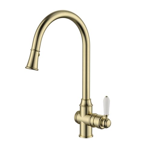 Bordeaux  Brushed Bronze Pull Out Kitchen Mixer