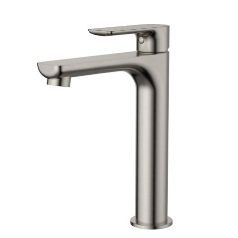 Nova Mid Rise Basin Mixer PVD Brushed Nickel