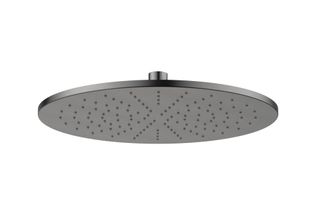 Round Brass Shower Head 300mm Electroplated Gun Metal