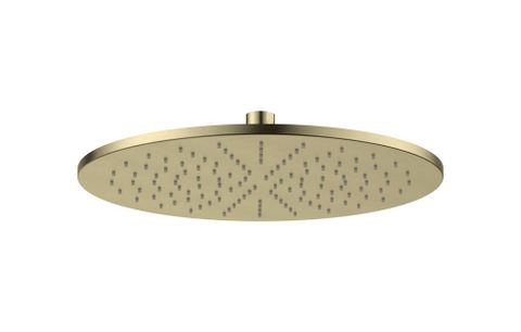 Round Brass Shower Head 300mm PVD Brushed Bronze