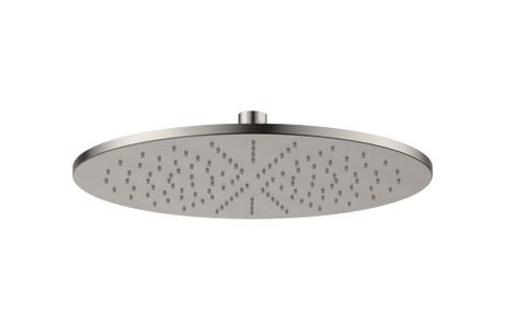 Round Brass Shower Head 300mm PVD Brushed Nickel