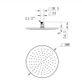Round Brass Shower Head 300mm PVD Brushed Nickel