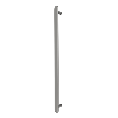 Nova Vertical Heated Towel Rail Electroplated Gun Metal 900x60 With 12V Transfor