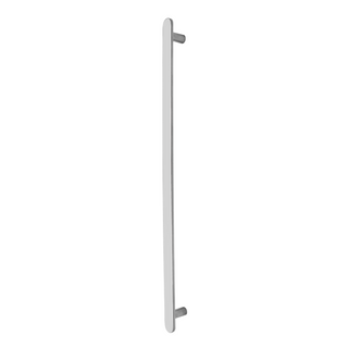 Nova Vertical Heated Towel Rail Electroplated Brushed Chrome 900x60 With 12V Tra