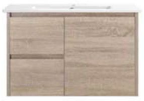 ROYCE 750MM WALL HUNG VANITY NATURAL TIMBER