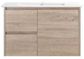 ROYCE 750MM WALL HUNG VANITY NATURAL TIMBER LHD