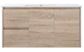ROYCE 900MM WALL HUNG VANITY NATURAL TIMBER LHD