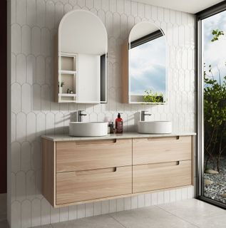 Ainsley Wall Hung Vanity Cab Only 1500mm Double