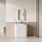 Curva Matte White 900 Floor Mount Vanity