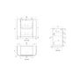Curva Matte White 900 Floor Mount Vanity