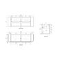Varcelli 1500 Tier Wall Hung Vanity Cab Only