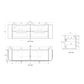 Varcelli 1800 Tier Wall Hung Vanity Cab Only