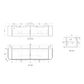 Varcelli 1800 Mono Wall Hung Vanity Cab Only