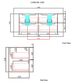 Briony Wall Hung Vanity Cab Only 1500mm
