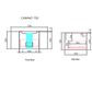 Carita Wall Hung Vanity Cab Only 750mm