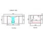Carita Wall Hung Vanity Cab Only 900mm