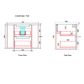 Curva Matte 750mm White Wall Vanity Cab Only