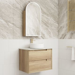Moreno Wall Hung Vanity Cab Only 750mm