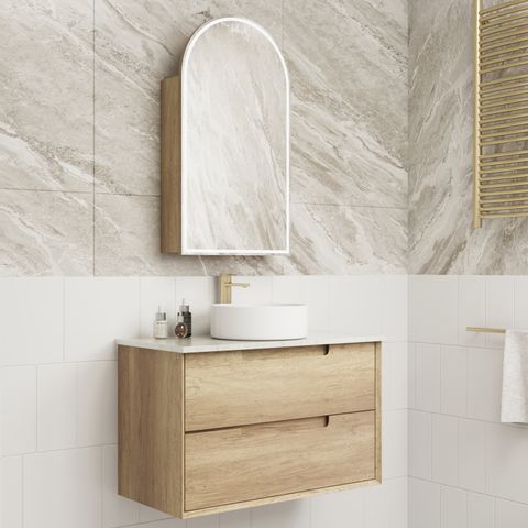 Moreno Wall Hung Vanity Cab Only 900mm