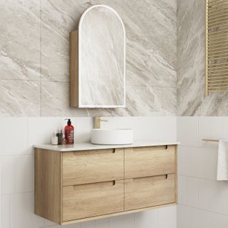 Moreno Wall Hung Vanity Cab Only 1200mm