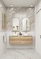 Moreno Wall Hung Vanity Cab Only 1500mm Double