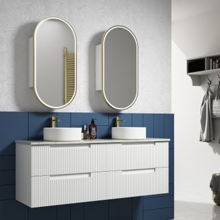 Neva 1500 Double Wall Hung Vanity Cabinet Only
