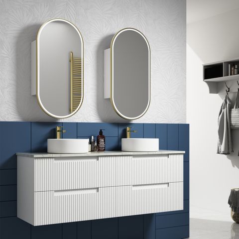 Neva 1500 Double Wall Hung Vanity Cabinet Only