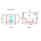 Savio 750mm Wall Hung Vanity Cabinet Only