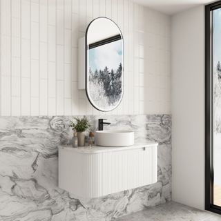 Savio 900mm Wall Hung Vanity Cabinet Only