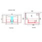 Savio 900mm Wall Hung Vanity Cabinet Only